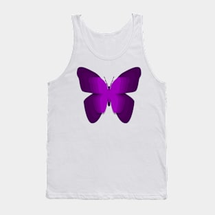 Purple butterfly Tank Top